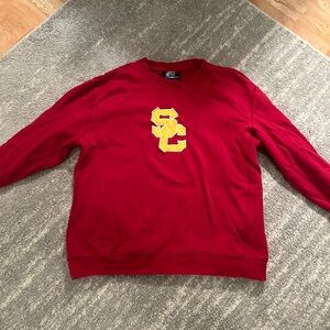 Red USC Logo Men's Sweater
